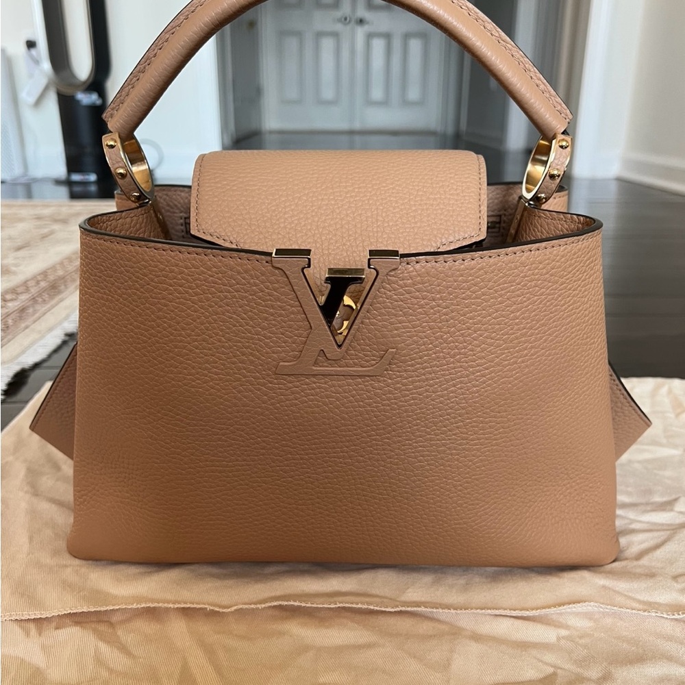 NEW Louis Vuitton Beige Capucine bag size MM